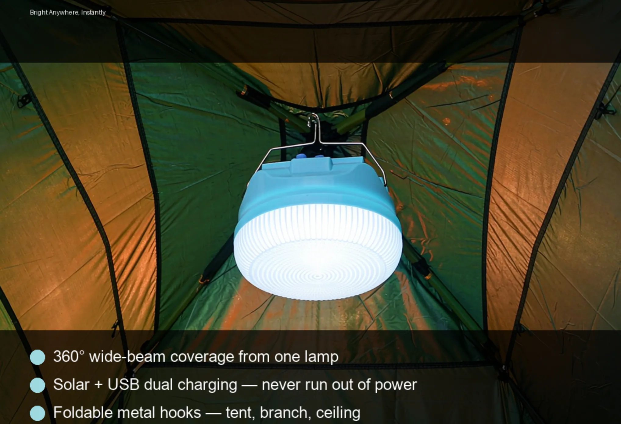 UFO Solar Flood Light scene preview